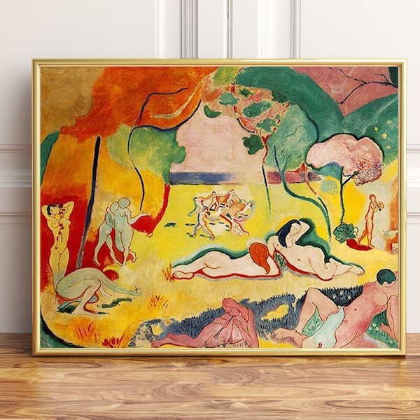 Joy of Life (Bonheur de Vivre) Print Painting, Wall Art Décor