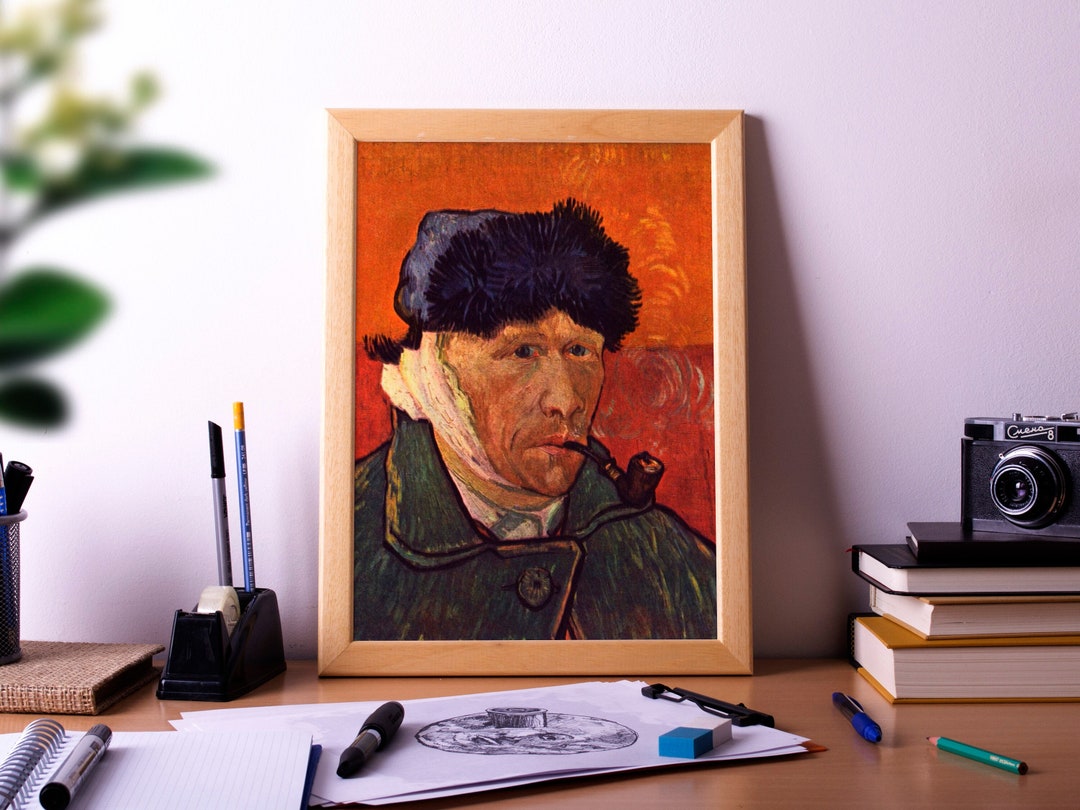 Self-portrait With Bandaged Ear, Poster Print Painting, Wall Art