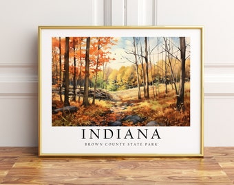 Brown Country State Park, Indiana, Poster Print, Wall Art, Home Décor