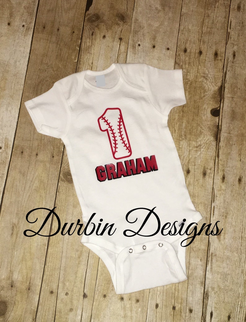 Baseball number bodysuit baseball birthday shirt baseball bodysuit boy first birthday baseball baby,slugger baseball fan baby boy gift