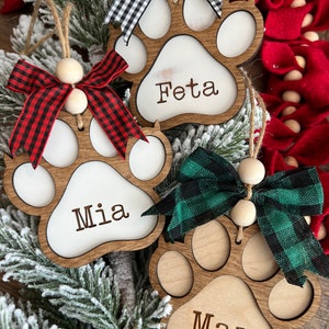 Personalized Cat Paw Ornament | Cat Claws | Farmhouse Style