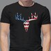 jodessy reviewed USA Flag Deer Hunting Whitetail Skull - American Hunter T-Shirt Black and White Mens Regular Fit Ammo Archery Rifle American