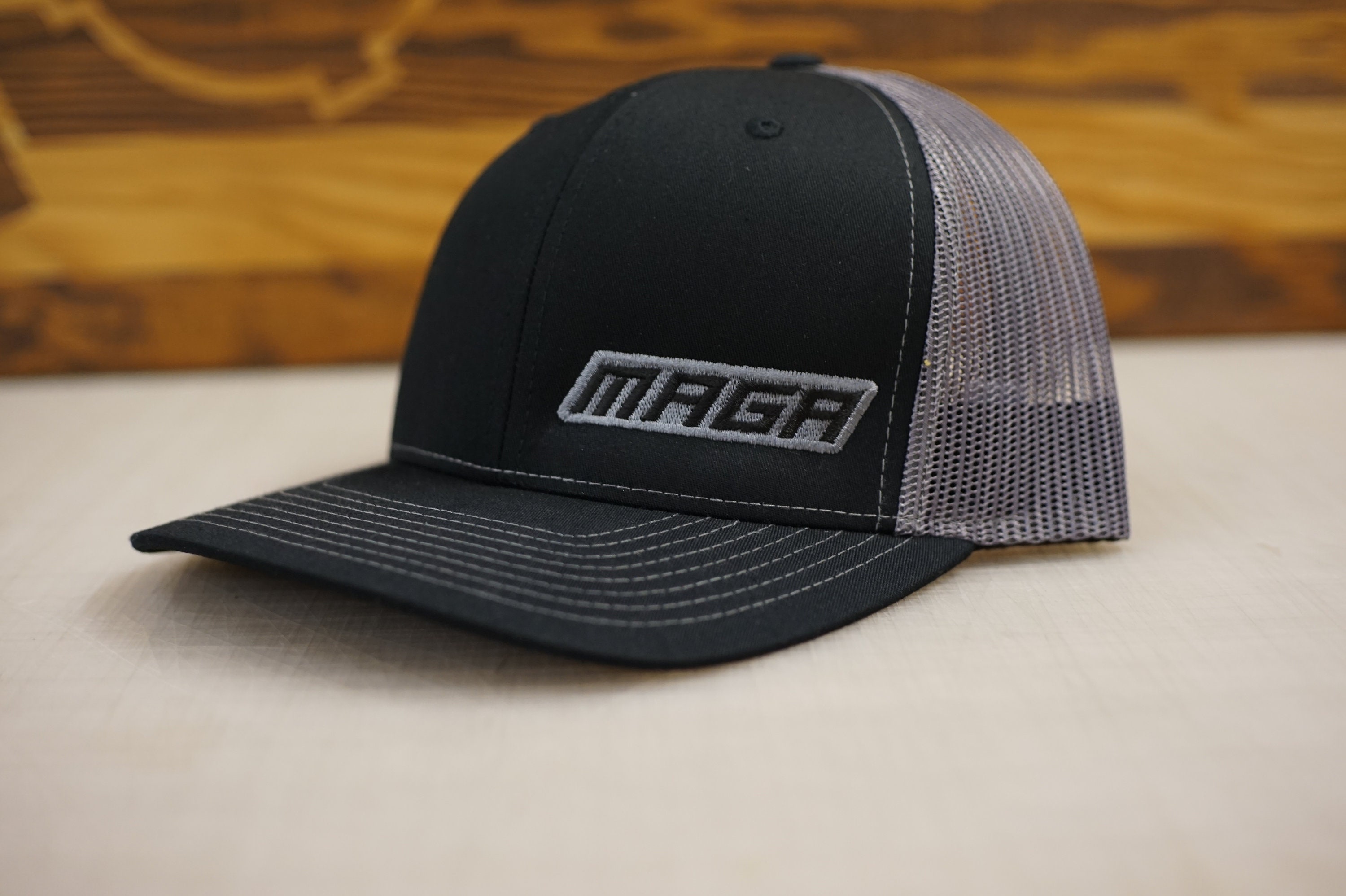 MAGA Hat Gray and Black - If you're going to wear a MAGA Hat, it …