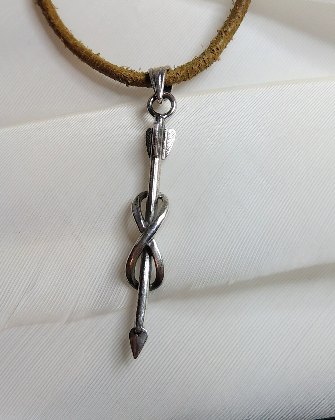 Collana Fiocco E Freccia In Argento Sterling Collana Y - Foto 2