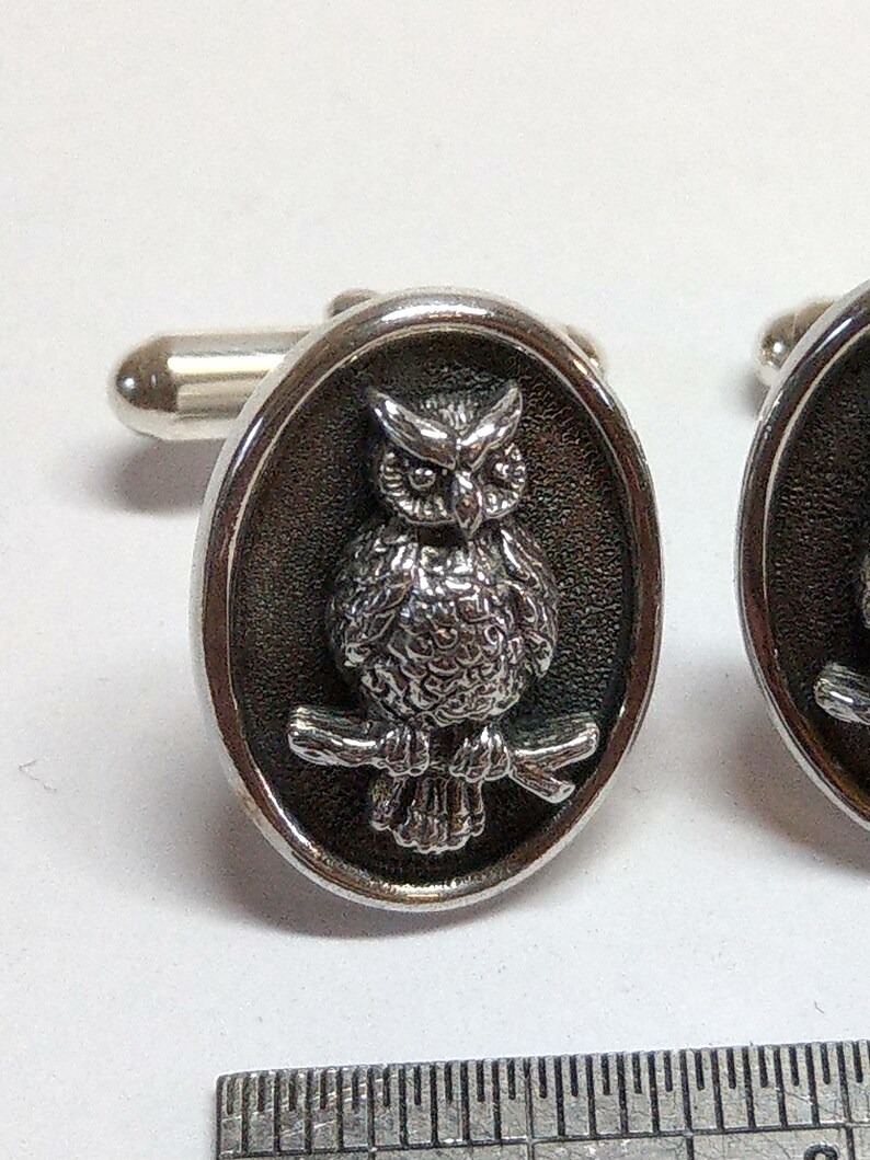Woodland Athena/'s owl cufflinks Owls Archery Jewelry Owl Cufflinks Nature Wilderness