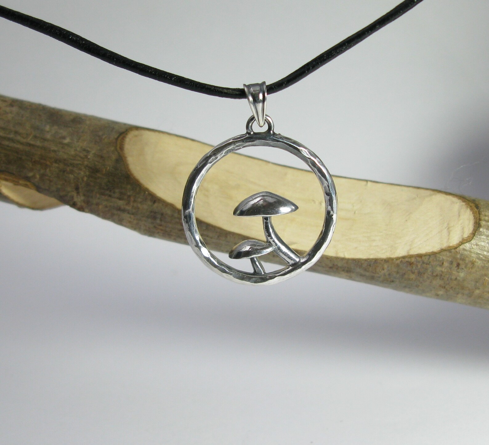 Silver Mushroom Pendant Mushroom Pendant Silver Pendant Etsy UK
