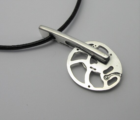 Sterling Silver Compound Cam Pendant 