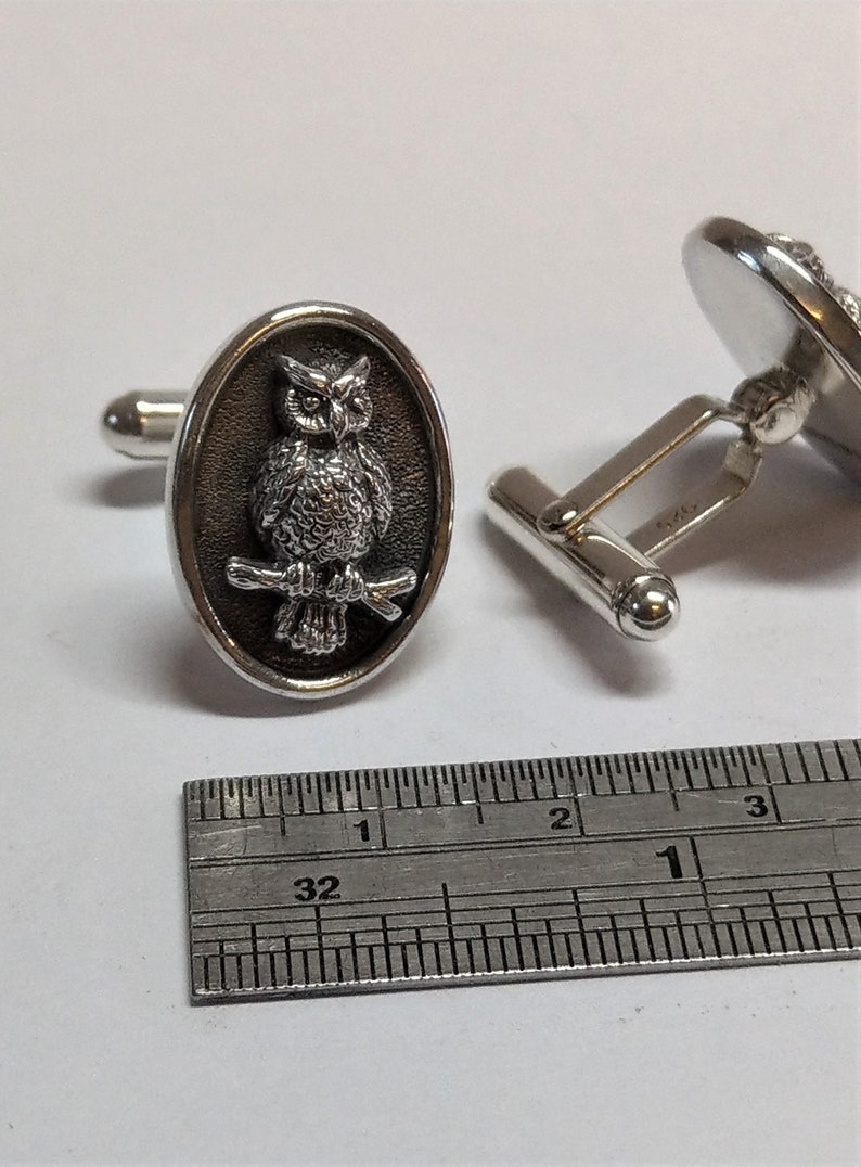 Woodland Athena/'s owl cufflinks Owls Archery Jewelry Owl Cufflinks Nature Wilderness