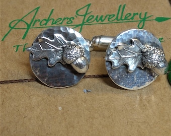 Boutons De Manchette En étain Anglais – Motif Tortue, Fait Main à Sheffield, Coffret Cadeau, Dimensions ~35x30 Mm