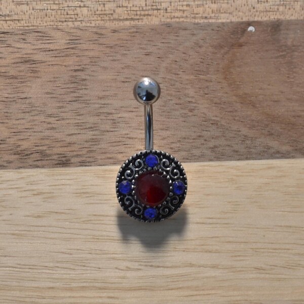 Antique Belly Button Ring - Etsy