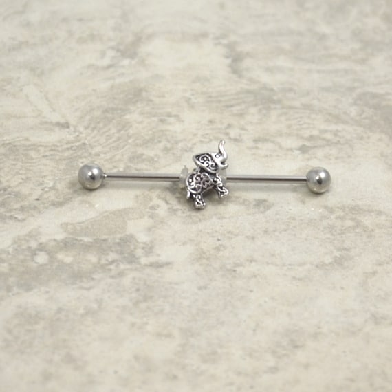 Industrial shop piercing elephant
