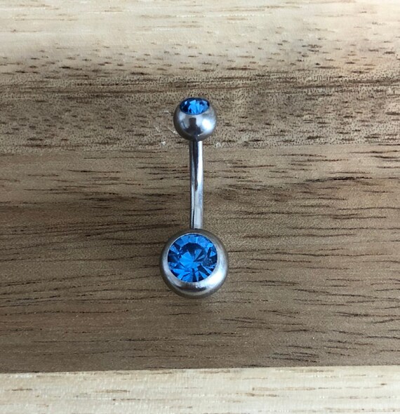 Blue belly on sale button rings