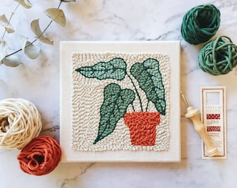 Punch Needle Pattern - Little plant pot