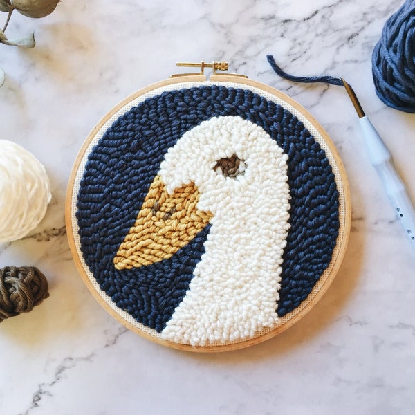 Punch Needle Pattern - Mr. Goose