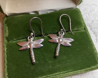 925 Silver Dragonfly Earrings