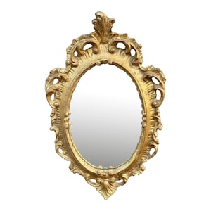 Italian Florentine Baroque Gold Giltwood Wall Mirror