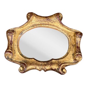 Italian Florentine Baroque Gold Giltwood Wall Mirror