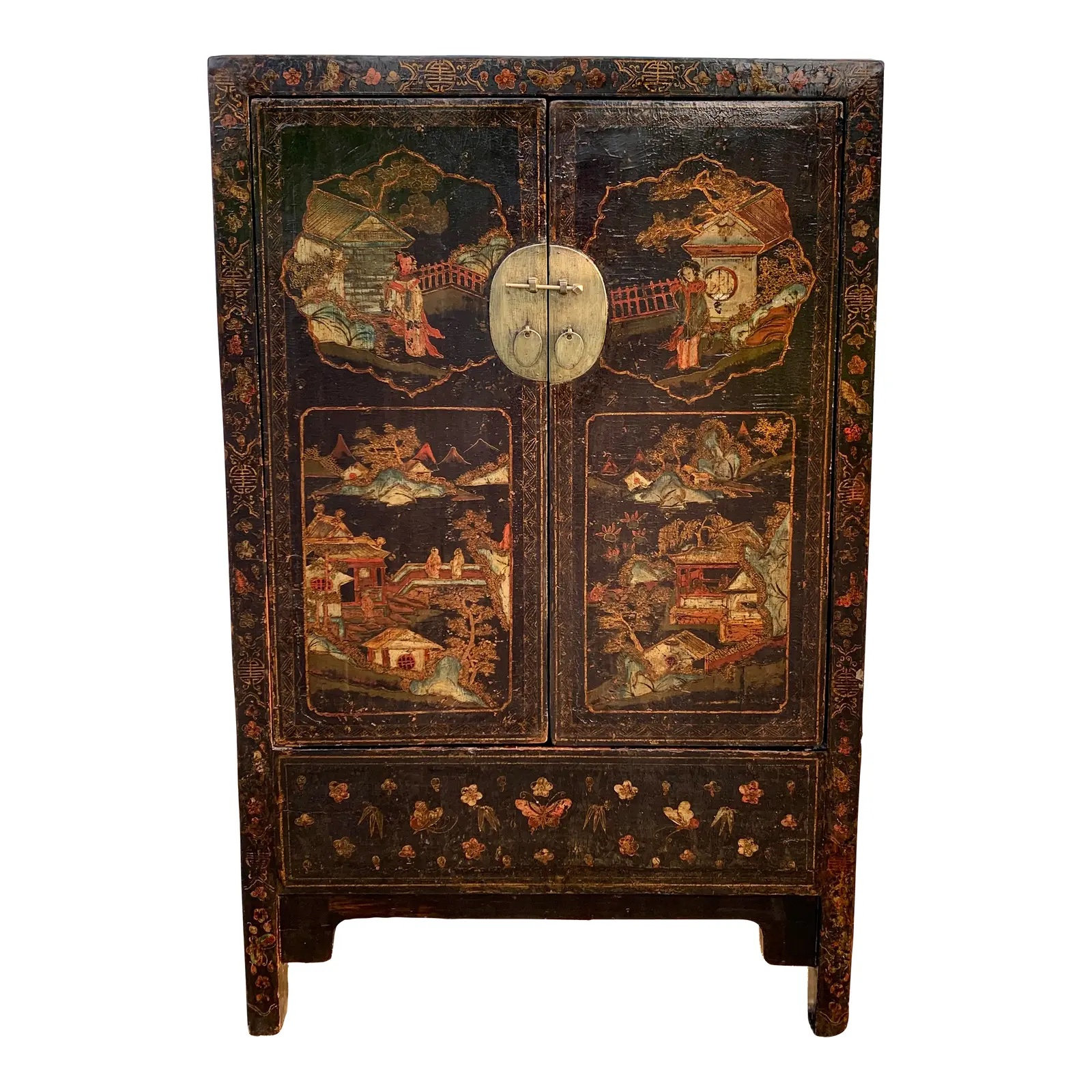 Antique chinese 2024 bar cabinet