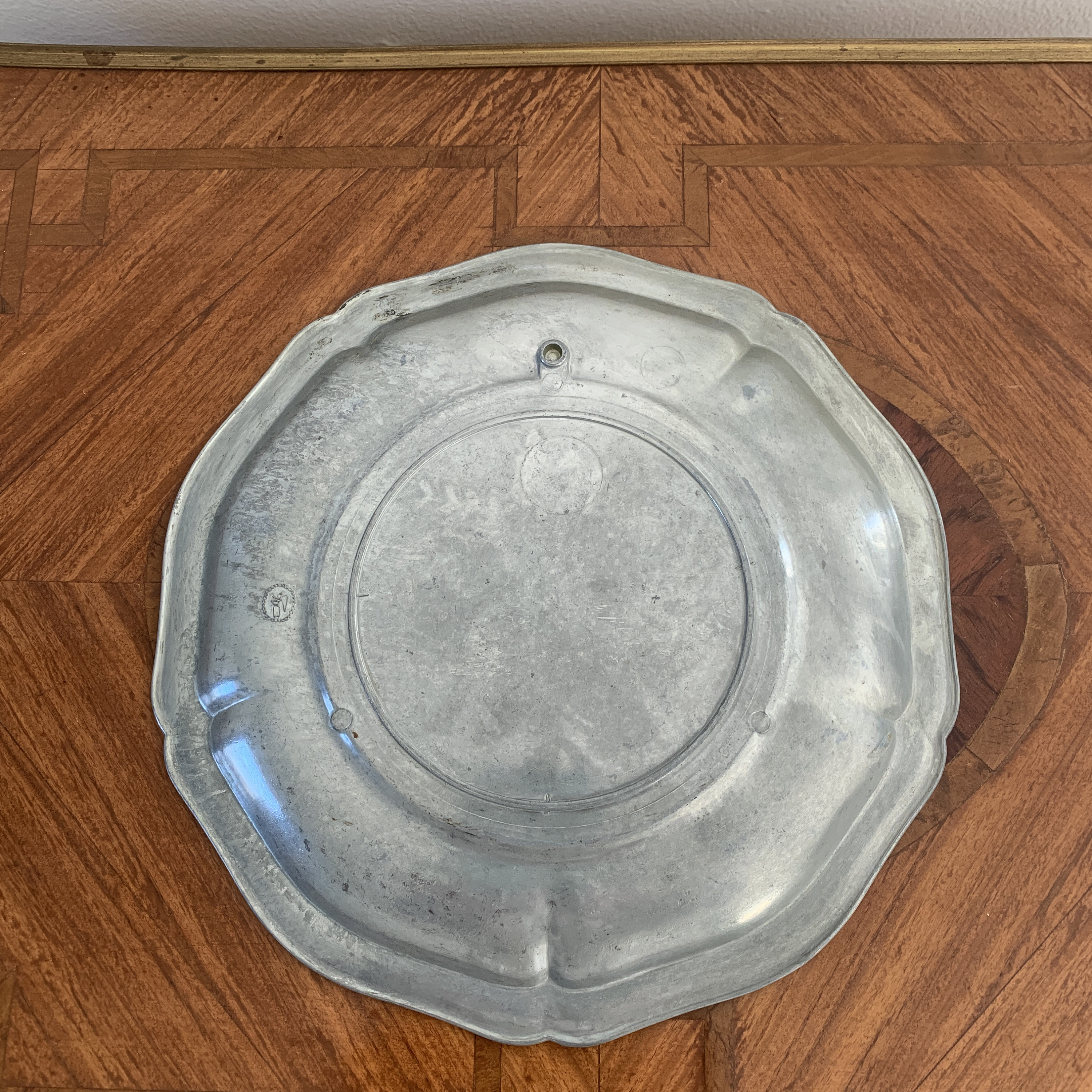 Mid 20th Century Pewter Wall Plate Etsy