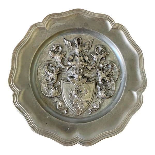 Pewter Wall Plate Etsy