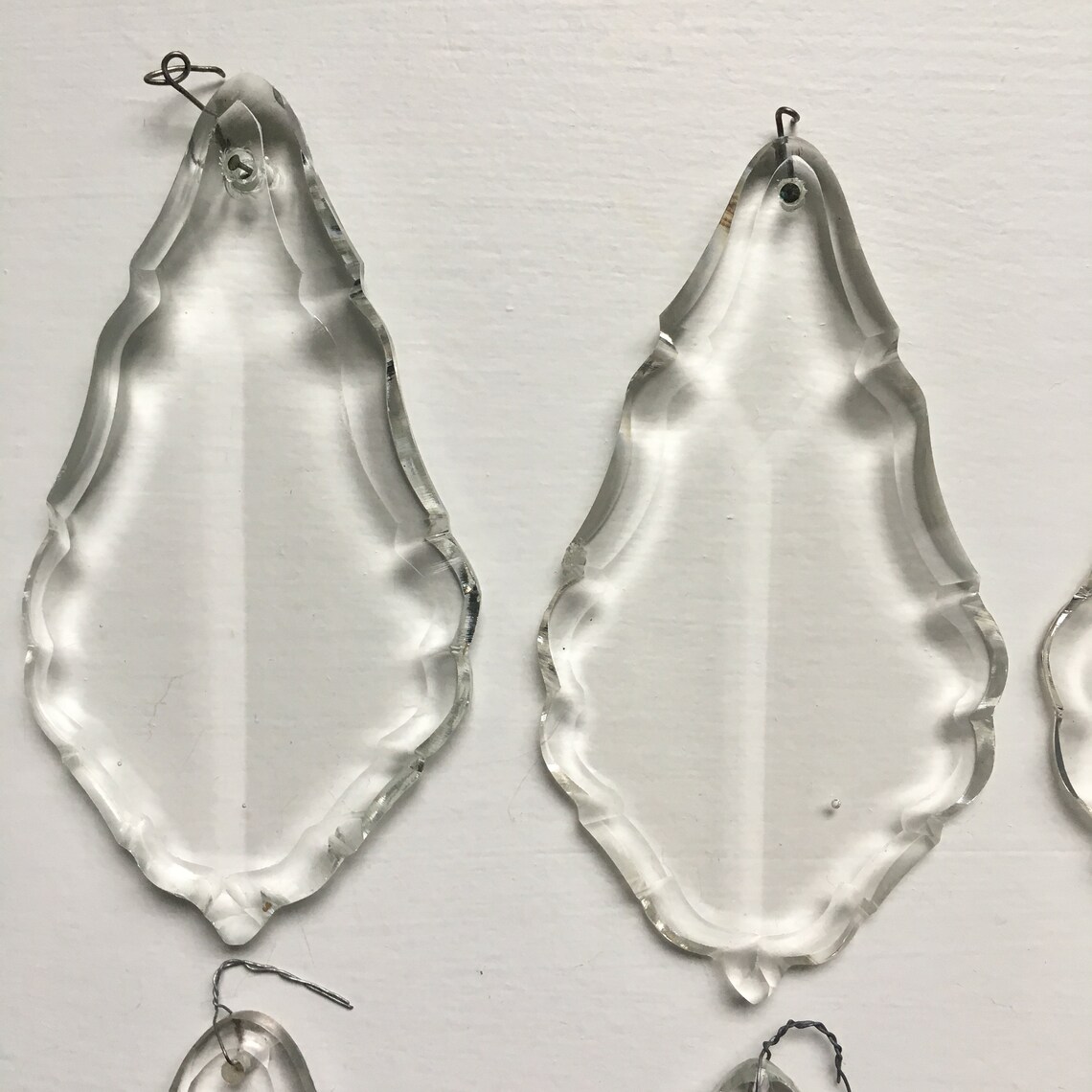 Vintage Crystal Prisms a Set of 8 Etsy