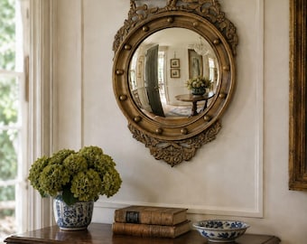 Specchio convesso American Federal Giltwood Eagle Bullseye