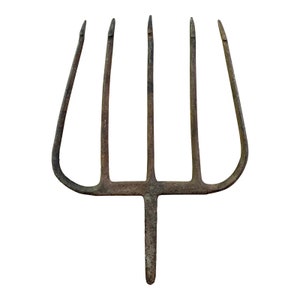 19th Century Hand Forged Wrought Iron Harpoon