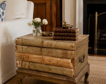 Maitland-smith Stacked Leather Books Form Coffee Table - Etsy