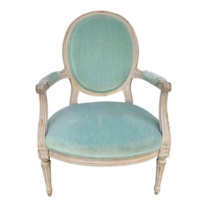 Antique French Provincial Louis XVI Armchair