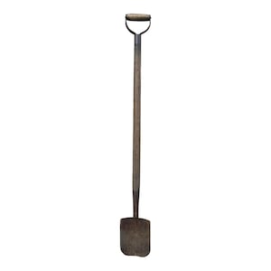 Antique 19th Century Hand Made Iron and Wood Garden Shovel