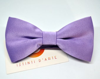 Lavendel satin satin Mann/Kind Papillon