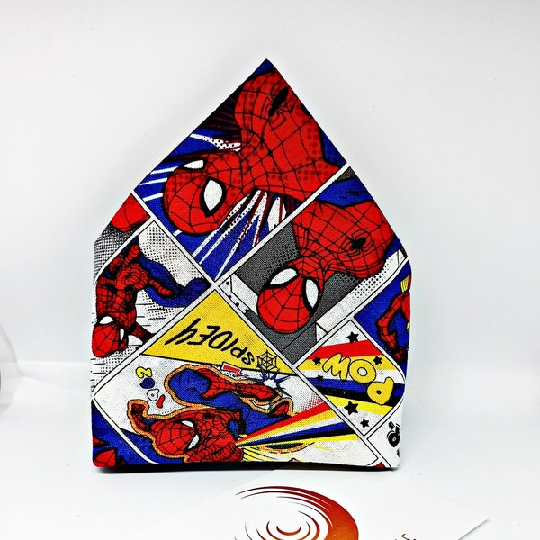 Mouchoir de poche Spiderman, idée cadeau pour homme, accessoires homme, pochette homme, pochette, mouchoir homme, Spiderman, super héros