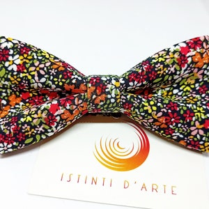 Floral bow tie man / child, gift idea for men, accessories for men, for him, elegant bow  tie, men or children bow tie, man bow tie, floral