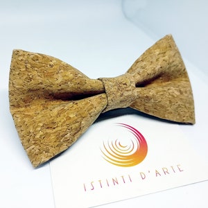 Cork man / child bow tie, gift idea for men, accessories for men, for him, wooden bow tie, men's or children's bow tie image 1