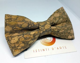 Noeud papillon homme / enfant en liège, idée cadeau pour homme, accessoires pour homme, pour lui, noeud papillon en bois