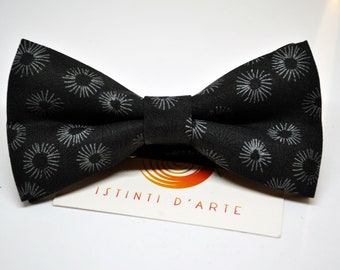 Black bow tie for men, gift idea for men, accessories for men, for him, original bow ties, men bow tie, black bow tie, dark bow tie