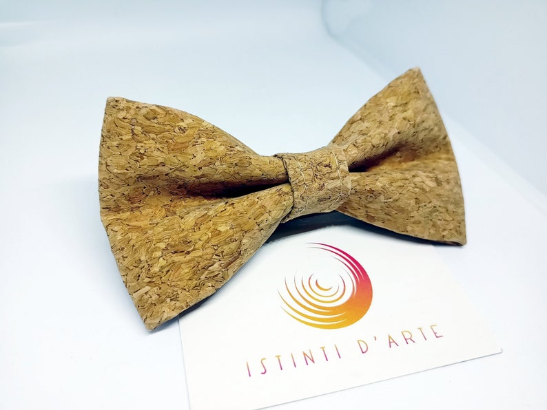 Cork man / child bow tie, gift idea for men, accessories for men, for him, wooden bow tie, men's or children's bow tie image 1