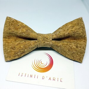 Cork man / child bow tie, gift idea for men, accessories for men, for him, wooden bow tie, men's or children's bow tie image 3