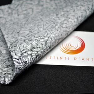 Black and white pocket handkerchief, gift idea for men, accessories for men, men pocket sqaure, original pocket handkerchief, black white
