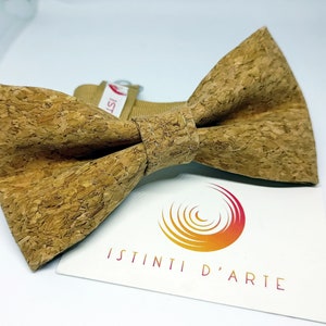 Cork man / child bow tie, gift idea for men, accessories for men, for him, wooden bow tie, men's or children's bow tie image 5