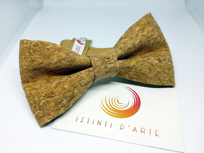 Cork man / child bow tie, gift idea for men, accessories for men, for him, wooden bow tie, men's or children's bow tie image 5
