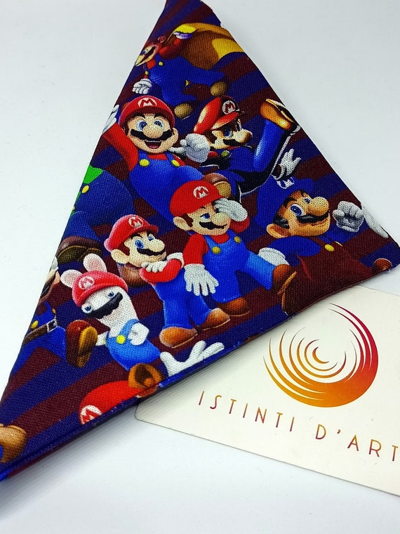 Fazzoletto da taschino super mario, idea regalo per uomo