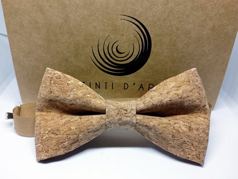 Cork man / child bow tie, gift idea for men, accessories for men, for him, wooden bow tie, men's or children's bow tie image 6