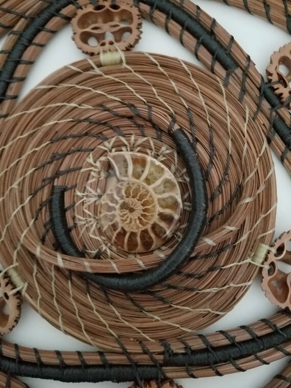 Black Walnut Pine Needle Basket
