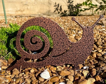 Metal Snail Yard Art- Spring Summer Garden Decoration- whimsical garden art- Landscape Decorations Plasma Art-Animal Art- Insect Art. Gift