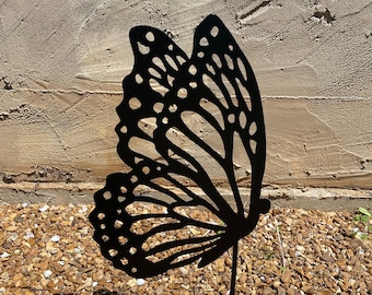 Colorful Metal Butterfly Yard Art- Garden Decoration- Outdoor Metal Decor- Monarch Butterfly Unique Yard Decoration- Garden Art Stake- Gift