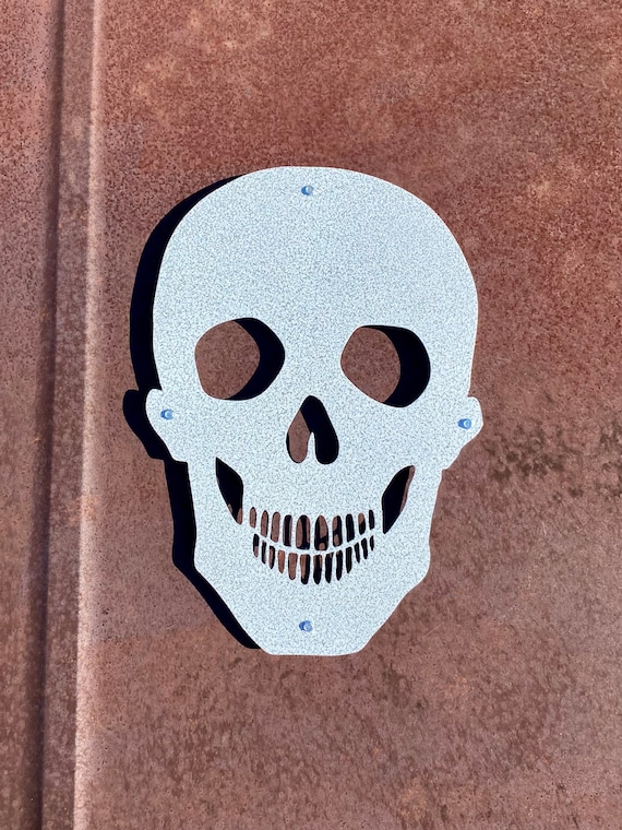 Metal Skull Wall Art- Man Cave Decor- Gift for Him Her- Garage Decor- Halloween Decor