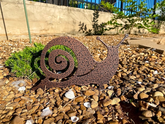 Art d'escargot en métal Décoration de jardin printemps-été Art de