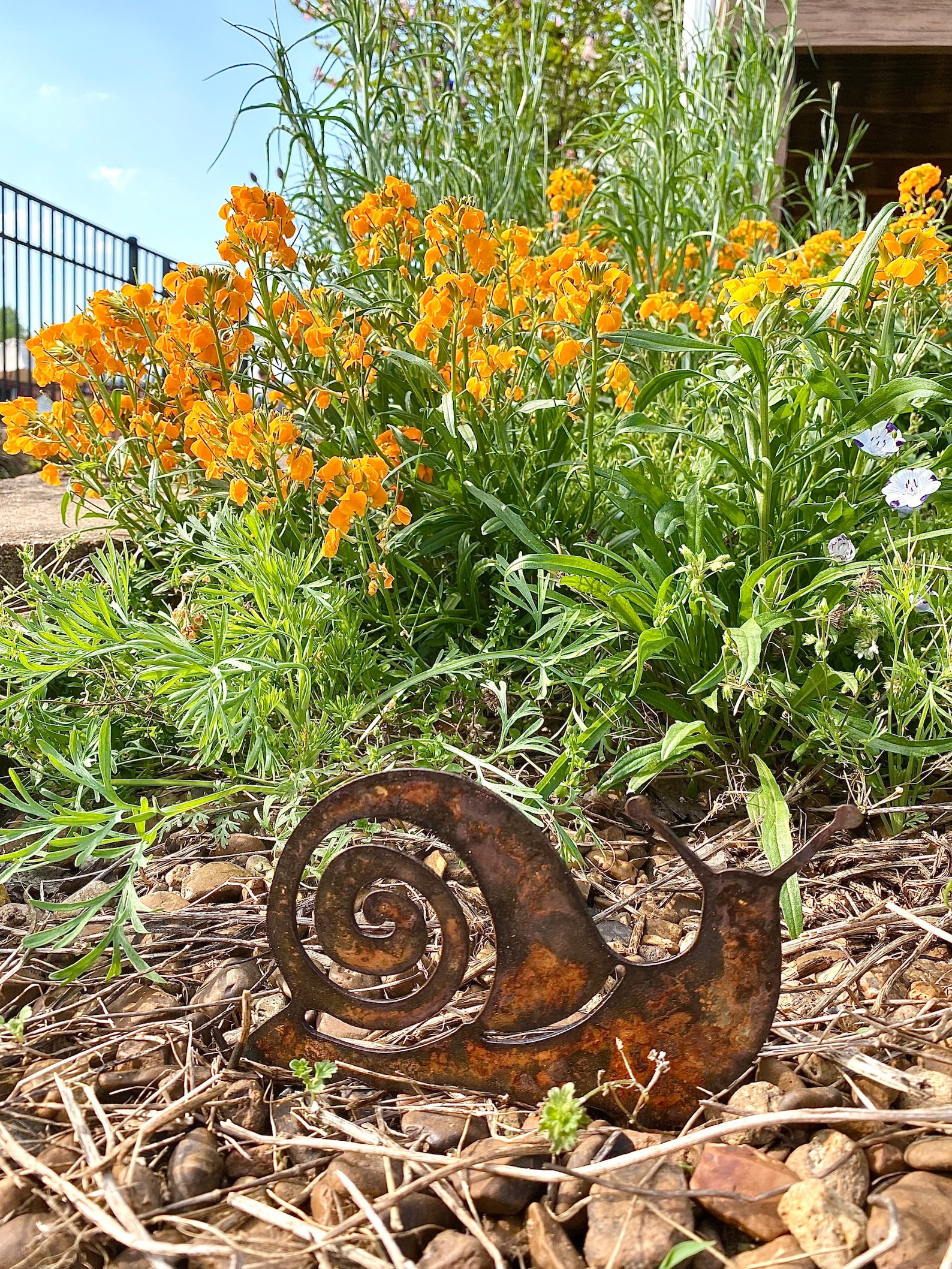 Metal Snail Yard Art Spring Summer Garden Decoration Etsy