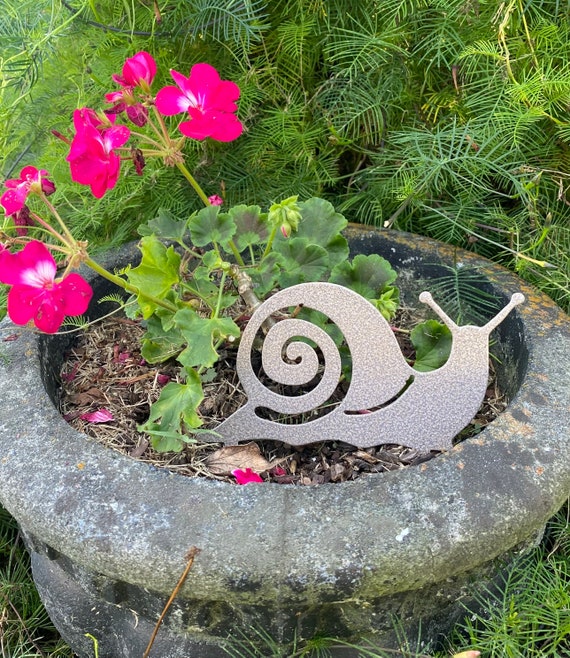 Art d'escargot en métal Décoration de jardin printemps-été Art de